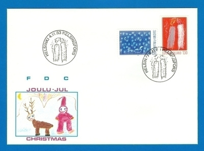 FDC – Joulumerkki 1983 4.11.1983, (Sarja) Lape no 933 – 4