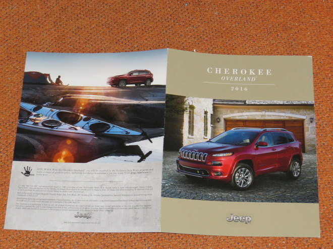 2016 Jeep Cherokee Overland esite -  KUIN UUSI