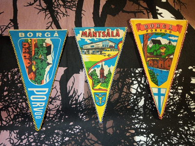 Matkailu viiri Suomesta 1kpl (usea vaihtoehto)