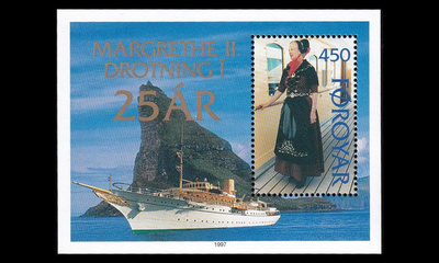 Fär-saaret 310BL9 ** Margrethe kuningattarena 25v (1997)