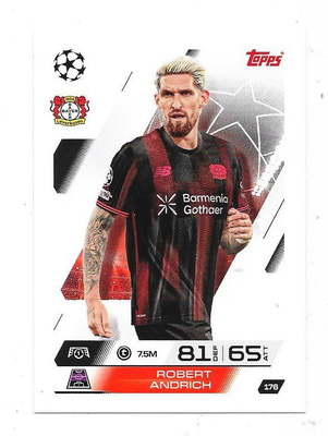 2025-26 Topps Match Attax #176 Robert Andrich , Leverkusen