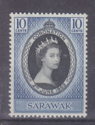 Sarawak 1953 Queen Elisabet