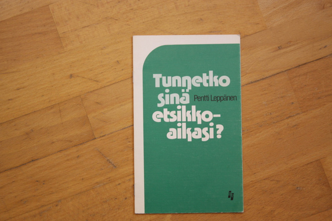 Pentti Leppänen Tunnetko sinä etsikkoaikasi? T1