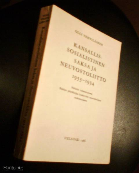 Olli Vehviläinen: Kansallissosialistinen Saksa ja NL 1933-34