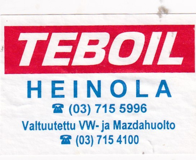 Heinola, TEBOIL    s6/3