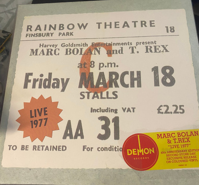 Marc Bolan & T.Rex: Live 1977 40th Anniversary 2LP