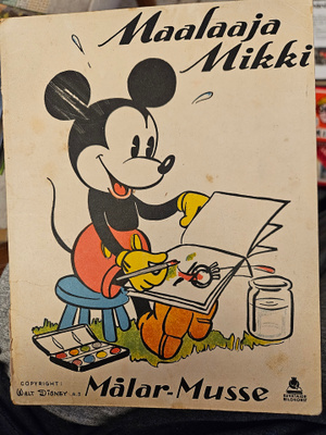 Maalaaja Mikki -värityskirja (luultavasti 1938)