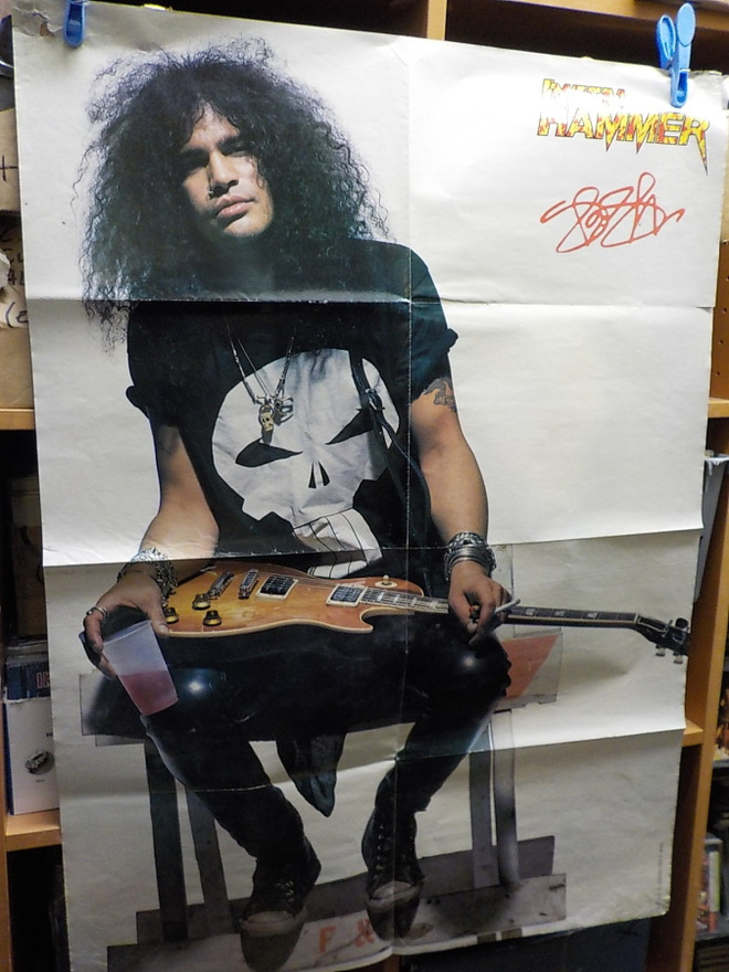 SLASH [ GUNS N' ROSES ] FOLD-OUT JULISTE + TARRASETTI