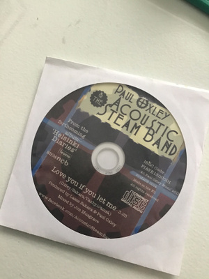 Paul Oxley & the acoustic steam band . Love you… CDS single