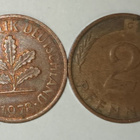 2 kpl Saksa 2 pfennig 1972 G & 1978 F, 2 kuvaa - pikkukuva 2