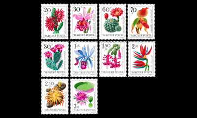 Unkari 2164-73 ** Kasvitieteellinen puutarha kukkia (1965)
