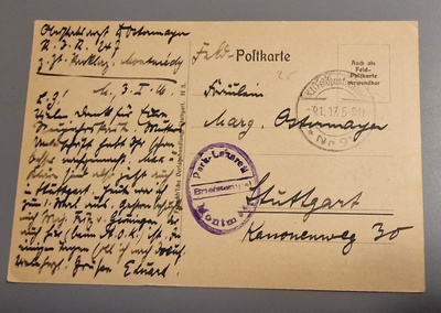 FELDPOSTSTATION /Feldpostkarte - Kenttäpostiasema/kenttäpos