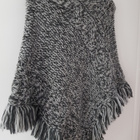 Harmaa Zara Poncho Neule - koko M - pikkukuva 1