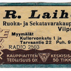 R. Laiho Ruoka- ja Sekatavarakauppa Viipuri - pikkukuva 1