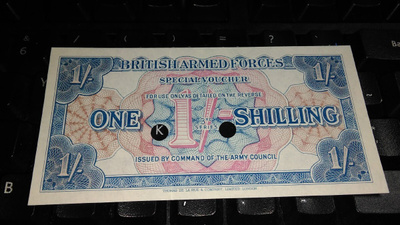 British Armed Forces 1 shilling 3 series UNC