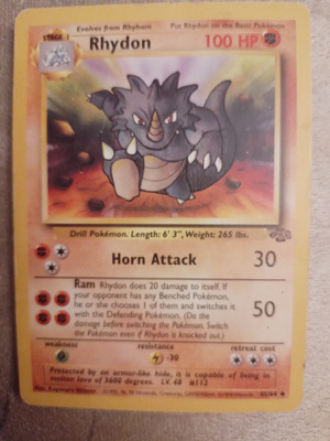 Rhydon 45/64 Jungle set card