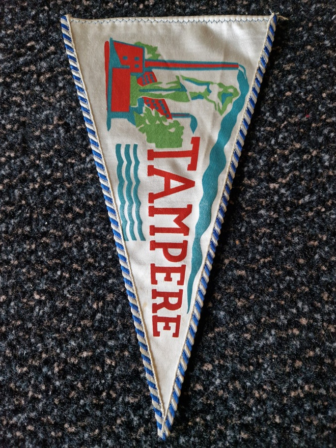 Vintage Tampere iso harvinainen matkailuviiri