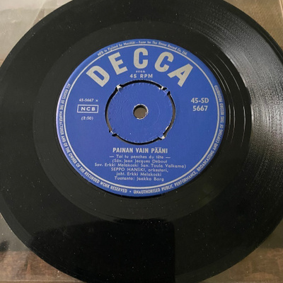 SEPPO HANSKI: Painan vain pääni *Kun sydän rakastaa*FIN 1966