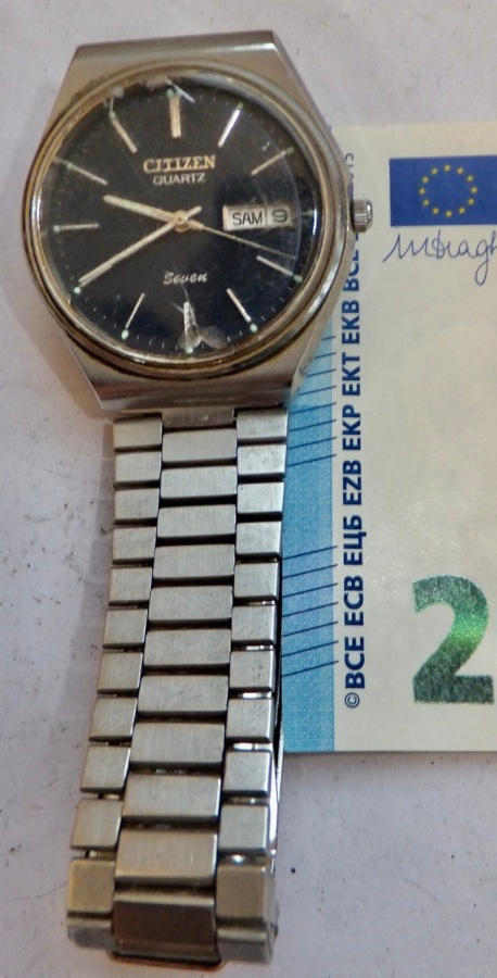 VANHA Kello Citizen Seven Waterresistant Alkup. Ranneke
