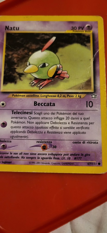 Natu #67 Pokemon Neo Genesis card