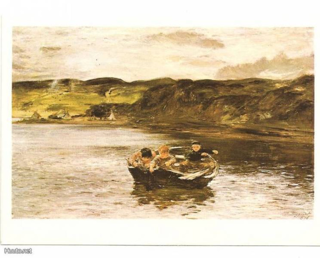 Taidekortti William McTaggart:" The young fishers"