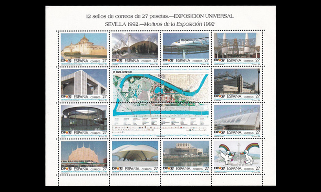 Espanja 3048-59kb ** Maailmannäyttely Sevilla (1992)