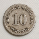 Saksa 10 Pfennig 1876B - pikkukuva 1
