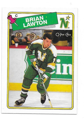 1988-89 OPC #20 Brian Lawton Minnesota North Stars