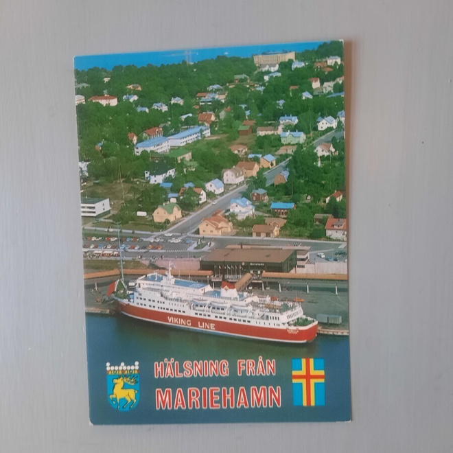 PK laiva Viking lina Ahvenanmaalla satamassa k-80