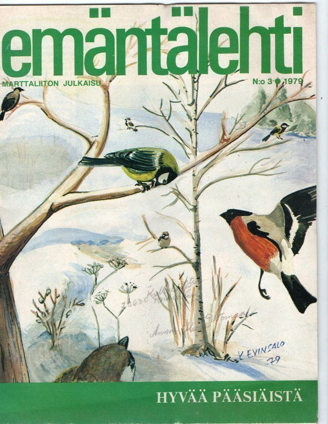 Emäntälehti n:o 3 1979 Pääiäiskoristeet teko-ohjeita.