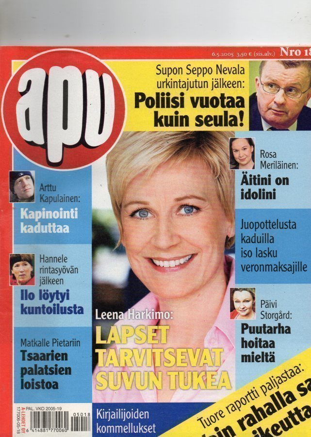 Apu n:o 18 2005 Leena Harkimo. Rosa Meriläinen. Kirjailijael