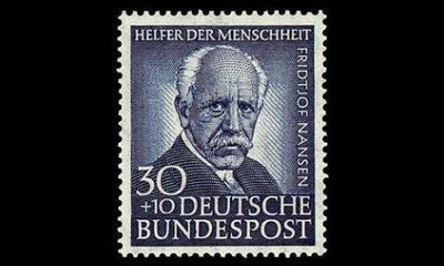 Saksa 176 ** Fridtjof Nansen 30+10 Pf (1953)