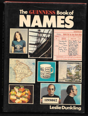 Dunkling, Leslie : The Guiness book of names