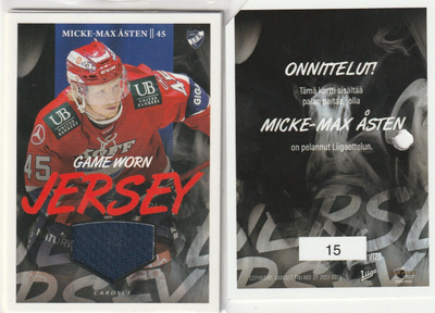 Micke-Max Åsten hifk Jersey Cardset 2022-23