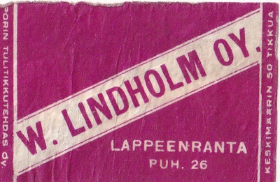 Lappeenranta.  W. Lindholm Oy   b506