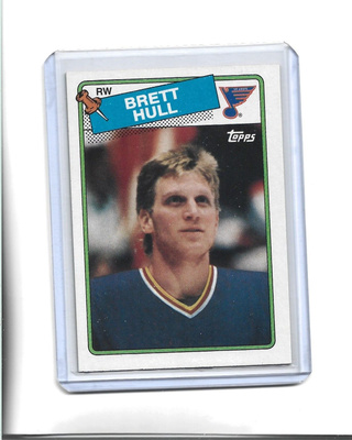 BRETT HULL - ROOKIE - BLUES - 1988 TOPPS # 66