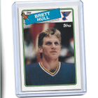 BRETT HULL - ROOKIE - BLUES - 1988 TOPPS # 66 - pikkukuva 1