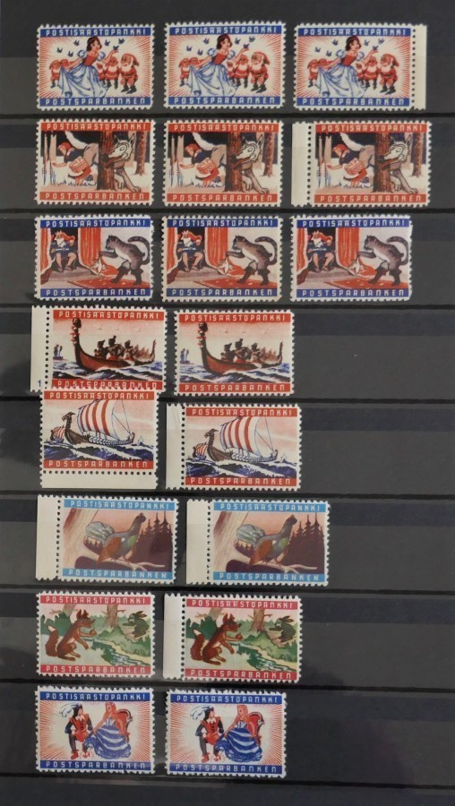 POSTISÄÄSTÖPANKKI Keräilykuvat, Säästömerkit