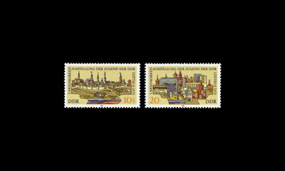 DDR 2343-4 ** Nuorisopostimerkkinäyttely (1978)