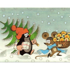 ZDENEK MILER °°MYYRÄ...JOULUKUUSIMETSÄLLݰ -KORTTI - pikkukuva 1