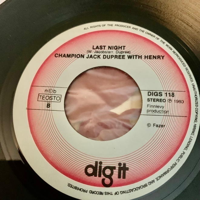 CHAMPION JACK DUPREE WITH HENRY: I Wanna Ride * Last Night