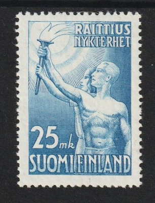 1953 Raittius- merkki leimaamattomana