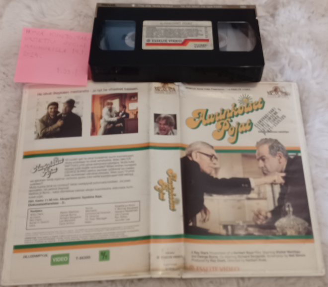 Aurinkoiset Pojat Vhs Fix (Esselte, Walter Mathau)