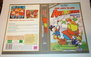 Vhs kansipaperi Fix Tupu Hupu ja Lupu ANKRONIKKA Unohdettu..