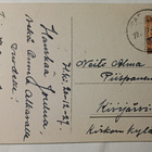 Lapset toivottavat hyvää Joulua kukkakimpulla, p. 1927 - pikkukuva 2