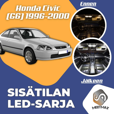 Honda Civic (G6) Sisätilan LED-sarja 6-osainen