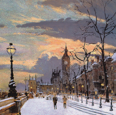 Anthony Flemming: Thames-joen rannalla (taittokortti)