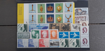 RUOTSI 1971 postimerkkejä ** 31 kpl