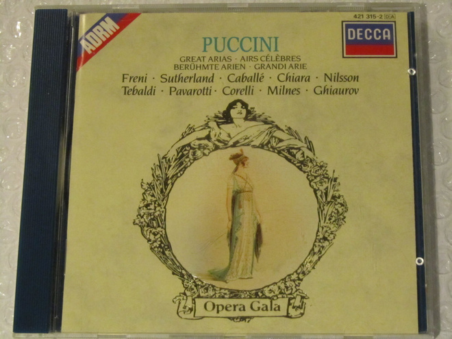 Puccini • Great Arias • Freni, Sutherland, Pavarotti CD
