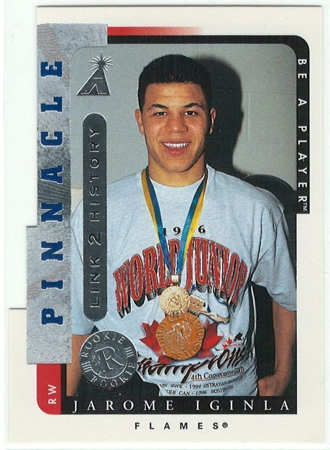 96-97 Pinnacle Be A Player Link 2 History Jarome Iginla